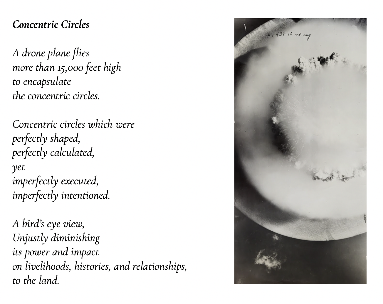 Concentric Circles Poem