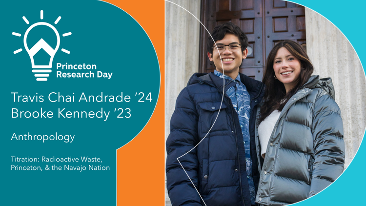 Brooke and Travis at Princeton Research Day 2022